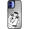 image:imageCASETiFY for iPhone 17 Case  Metallic Glaze MagSafe Compatible  ScratchResistant  Reflective  49 ft Drop Protection  Audio Cassette  Silver On BlackDOG LOVES COFFEE