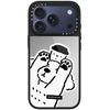 image:imageCASETiFY for iPhone 17 Case  Metallic Glaze MagSafe Compatible  ScratchResistant  Reflective  49 ft Drop Protection  Audio Cassette  Silver On BlackDOG LOVES COFFEE