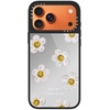 image:imageCASETiFY for iPhone 17 Case  Metallic Glaze MagSafe Compatible  ScratchResistant  Reflective  49 ft Drop Protection  Audio Cassette  Silver On BlackDaisy by Katies Collective