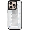 image:imageCASETiFY for iPhone 17 Case  Metallic Glaze MagSafe Compatible  ScratchResistant  Reflective  49 ft Drop Protection  Audio Cassette  Silver On BlackFirst Snow