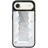 image:imageCASETiFY for iPhone 17 Case  Metallic Glaze MagSafe Compatible  ScratchResistant  Reflective  49 ft Drop Protection  Audio Cassette  Silver On BlackFirst Snow