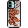 image:imageCASETiFY for iPhone 17 Case  Metallic Glaze MagSafe Compatible  ScratchResistant  Reflective  49 ft Drop Protection  Audio Cassette  Silver On BlackFierce Tiger