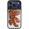 image:imageCASETiFY for iPhone 17 Case  Metallic Glaze MagSafe Compatible  ScratchResistant  Reflective  49 ft Drop Protection  Audio Cassette  Silver On BlackFierce Tiger