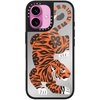 image:imageCASETiFY for iPhone 17 Case  Metallic Glaze MagSafe Compatible  ScratchResistant  Reflective  49 ft Drop Protection  Audio Cassette  Silver On BlackFierce Tiger