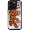image:imageCASETiFY for iPhone 17 Case  Metallic Glaze MagSafe Compatible  ScratchResistant  Reflective  49 ft Drop Protection  Audio Cassette  Silver On BlackFierce Tiger