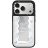 image:imageCASETiFY for iPhone 17 Case  Metallic Glaze MagSafe Compatible  ScratchResistant  Reflective  49 ft Drop Protection  Audio Cassette  Silver On BlackFirst Snow