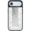 image:imageCASETiFY for iPhone 17 Case  Metallic Glaze MagSafe Compatible  ScratchResistant  Reflective  49 ft Drop Protection  Audio Cassette  Silver On BlackFirst Snow