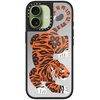 image:imageCASETiFY for iPhone 17 Case  Metallic Glaze MagSafe Compatible  ScratchResistant  Reflective  49 ft Drop Protection  Audio Cassette  Silver On BlackFierce Tiger