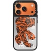 image:imageCASETiFY for iPhone 17 Case  Metallic Glaze MagSafe Compatible  ScratchResistant  Reflective  49 ft Drop Protection  Audio Cassette  Silver On BlackFierce Tiger
