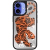 image:imageCASETiFY for iPhone 17 Case  Metallic Glaze MagSafe Compatible  ScratchResistant  Reflective  49 ft Drop Protection  Audio Cassette  Silver On BlackFierce Tiger
