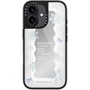 image:imageCASETiFY for iPhone 17 Case  Metallic Glaze MagSafe Compatible  ScratchResistant  Reflective  49 ft Drop Protection  Audio Cassette  Silver On BlackFirst Snow