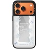 image:imageCASETiFY for iPhone 17 Case  Metallic Glaze MagSafe Compatible  ScratchResistant  Reflective  49 ft Drop Protection  Audio Cassette  Silver On BlackFirst Snow