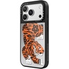 image:imageCASETiFY for iPhone 17 Case  Metallic Glaze MagSafe Compatible  ScratchResistant  Reflective  49 ft Drop Protection  Audio Cassette  Silver On BlackFierce Tiger