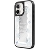 image:imageCASETiFY for iPhone 17 Case  Metallic Glaze MagSafe Compatible  ScratchResistant  Reflective  49 ft Drop Protection  Audio Cassette  Silver On BlackFirst Snow