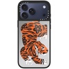 image:imageCASETiFY for iPhone 17 Case  Metallic Glaze MagSafe Compatible  ScratchResistant  Reflective  49 ft Drop Protection  Audio Cassette  Silver On BlackFierce Tiger