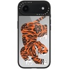 image:imageCASETiFY for iPhone 17 Case  Metallic Glaze MagSafe Compatible  ScratchResistant  Reflective  49 ft Drop Protection  Audio Cassette  Silver On BlackFierce Tiger
