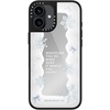 image:imageCASETiFY for iPhone 17 Case  Metallic Glaze MagSafe Compatible  ScratchResistant  Reflective  49 ft Drop Protection  Audio Cassette  Silver On BlackFirst Snow