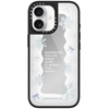 image:imageCASETiFY for iPhone 17 Case  Metallic Glaze MagSafe Compatible  ScratchResistant  Reflective  49 ft Drop Protection  Audio Cassette  Silver On BlackFirst Snow