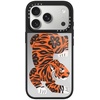image:imageCASETiFY for iPhone 17 Case  Metallic Glaze MagSafe Compatible  ScratchResistant  Reflective  49 ft Drop Protection  Audio Cassette  Silver On BlackFierce Tiger