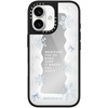 image:imageCASETiFY for iPhone 17 Case  Metallic Glaze MagSafe Compatible  ScratchResistant  Reflective  49 ft Drop Protection  Audio Cassette  Silver On BlackFirst Snow