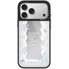 image:imageCASETiFY for iPhone 17 Case  Metallic Glaze MagSafe Compatible  ScratchResistant  Reflective  49 ft Drop Protection  Audio Cassette  Silver On BlackFirst Snow