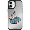 image:imageCASETiFY for iPhone 17 Case  Metallic Glaze MagSafe Compatible  ScratchResistant  Reflective  49 ft Drop Protection  Audio Cassette  Silver On BlackIm so busy