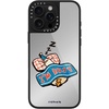 image:imageCASETiFY for iPhone 17 Case  Metallic Glaze MagSafe Compatible  ScratchResistant  Reflective  49 ft Drop Protection  Audio Cassette  Silver On BlackIm so busy