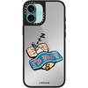 image:imageCASETiFY for iPhone 17 Case  Metallic Glaze MagSafe Compatible  ScratchResistant  Reflective  49 ft Drop Protection  Audio Cassette  Silver On BlackIm so busy
