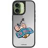 image:imageCASETiFY for iPhone 17 Case  Metallic Glaze MagSafe Compatible  ScratchResistant  Reflective  49 ft Drop Protection  Audio Cassette  Silver On BlackIm so busy