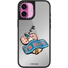 image:imageCASETiFY for iPhone 17 Case  Metallic Glaze MagSafe Compatible  ScratchResistant  Reflective  49 ft Drop Protection  Audio Cassette  Silver On BlackIm so busy