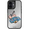 image:imageCASETiFY for iPhone 17 Case  Metallic Glaze MagSafe Compatible  ScratchResistant  Reflective  49 ft Drop Protection  Audio Cassette  Silver On BlackIm so busy