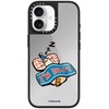 image:imageCASETiFY for iPhone 17 Case  Metallic Glaze MagSafe Compatible  ScratchResistant  Reflective  49 ft Drop Protection  Audio Cassette  Silver On BlackIm so busy