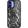 image:imageCASETiFY for iPhone 17 Case  Metallic Glaze MagSafe Compatible  ScratchResistant  Reflective  49 ft Drop Protection  Audio Cassette  Silver On BlackLace Pattern