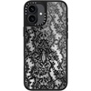 image:imageCASETiFY for iPhone 17 Case  Metallic Glaze MagSafe Compatible  ScratchResistant  Reflective  49 ft Drop Protection  Audio Cassette  Silver On BlackLace Pattern