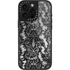 image:imageCASETiFY for iPhone 17 Case  Metallic Glaze MagSafe Compatible  ScratchResistant  Reflective  49 ft Drop Protection  Audio Cassette  Silver On BlackLace Pattern