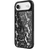 image:imageCASETiFY for iPhone 17 Case  Metallic Glaze MagSafe Compatible  ScratchResistant  Reflective  49 ft Drop Protection  Audio Cassette  Silver On BlackLace Pattern