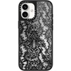 image:imageCASETiFY for iPhone 17 Case  Metallic Glaze MagSafe Compatible  ScratchResistant  Reflective  49 ft Drop Protection  Audio Cassette  Silver On BlackLace Pattern