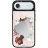 image:imageCASETiFY for iPhone 17 Case  Metallic Glaze MagSafe Compatible  ScratchResistant  Reflective  49 ft Drop Protection  Audio Cassette  Silver On BlackLove Train
