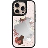 image:imageCASETiFY for iPhone 17 Case  Metallic Glaze MagSafe Compatible  ScratchResistant  Reflective  49 ft Drop Protection  Audio Cassette  Silver On BlackLove Train