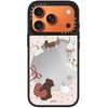 image:imageCASETiFY for iPhone 17 Case  Metallic Glaze MagSafe Compatible  ScratchResistant  Reflective  49 ft Drop Protection  Audio Cassette  Silver On BlackLove Train