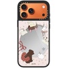 image:imageCASETiFY for iPhone 17 Case  Metallic Glaze MagSafe Compatible  ScratchResistant  Reflective  49 ft Drop Protection  Audio Cassette  Silver On BlackLove Train