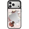 image:imageCASETiFY for iPhone 17 Case  Metallic Glaze MagSafe Compatible  ScratchResistant  Reflective  49 ft Drop Protection  Audio Cassette  Silver On BlackLove Train