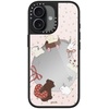 image:imageCASETiFY for iPhone 17 Case  Metallic Glaze MagSafe Compatible  ScratchResistant  Reflective  49 ft Drop Protection  Audio Cassette  Silver On BlackLove Train