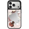 image:imageCASETiFY for iPhone 17 Case  Metallic Glaze MagSafe Compatible  ScratchResistant  Reflective  49 ft Drop Protection  Audio Cassette  Silver On BlackLove Train