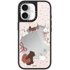 image:imageCASETiFY for iPhone 17 Case  Metallic Glaze MagSafe Compatible  ScratchResistant  Reflective  49 ft Drop Protection  Audio Cassette  Silver On BlackLove Train