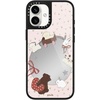 image:imageCASETiFY for iPhone 17 Case  Metallic Glaze MagSafe Compatible  ScratchResistant  Reflective  49 ft Drop Protection  Audio Cassette  Silver On BlackLove Train