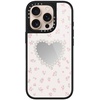 image:imageCASETiFY for iPhone 17 Case  Metallic Glaze MagSafe Compatible  ScratchResistant  Reflective  49 ft Drop Protection  Audio Cassette  Silver On BlackPearly Heart