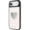 image:imageCASETiFY for iPhone 17 Case  Metallic Glaze MagSafe Compatible  ScratchResistant  Reflective  49 ft Drop Protection  Audio Cassette  Silver On BlackPearly Heart