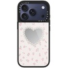 image:imageCASETiFY for iPhone 17 Case  Metallic Glaze MagSafe Compatible  ScratchResistant  Reflective  49 ft Drop Protection  Audio Cassette  Silver On BlackPearly Heart