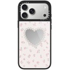 image:imageCASETiFY for iPhone 17 Case  Metallic Glaze MagSafe Compatible  ScratchResistant  Reflective  49 ft Drop Protection  Audio Cassette  Silver On BlackPearly Heart